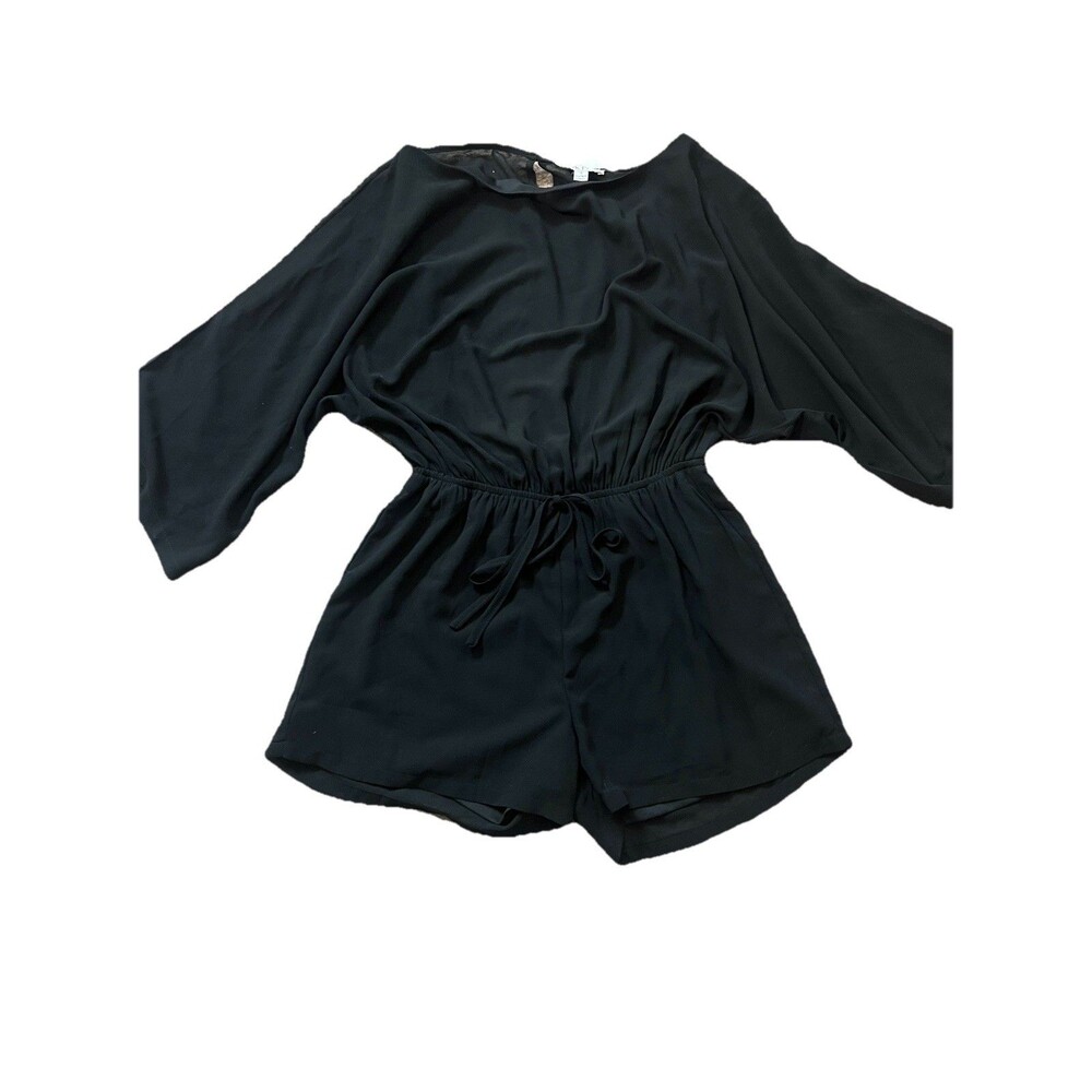 Dress Day Romper Women’s Small Wide Leg Shorts Casual Lounge Black